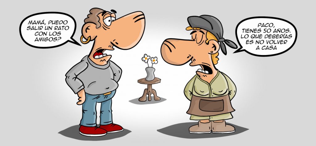 Paco pide permiso para salir de fiesta 1 Salir de fiesta con amigos chistes humor Xosevich