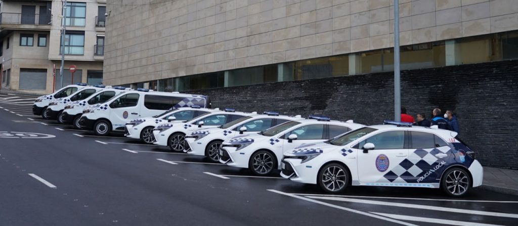 Coches de la Policía Local de Ourense