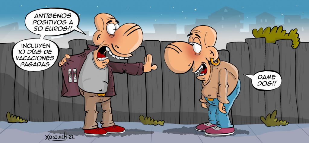 Vendo pruebas de antígenos positivas 1 Venta de antígenos positivos chistes humor Xosevich 21