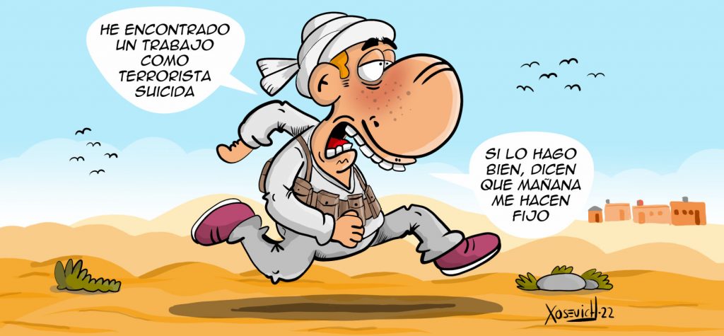 Ha encontrado trabajo como terrorista suicida 1 chiste de trabajo basura humor xosevich 22