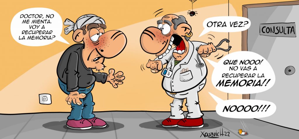 Doctor, recuperaré la memoria? 1 chiste memoria y doctor humor Xosevich 22