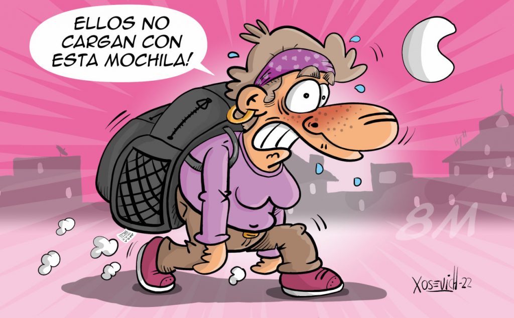 Ellos no cargan con esta mochila 8m mujer dia Xosevich 22