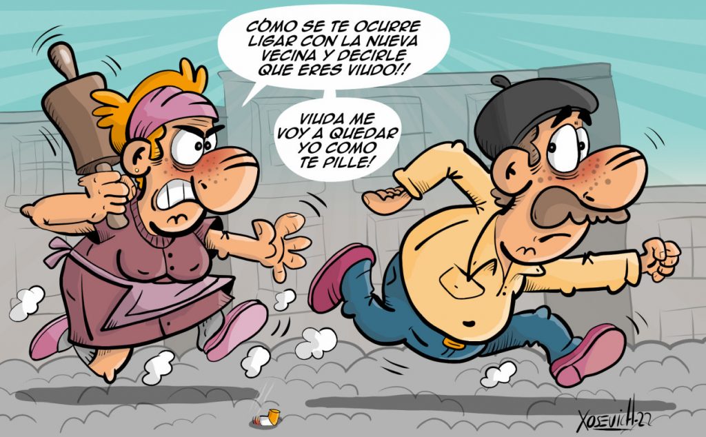 Le gusta ligar con las vecinas 1 chiste de Ligar con la vecina chiste humor Xosevich 22