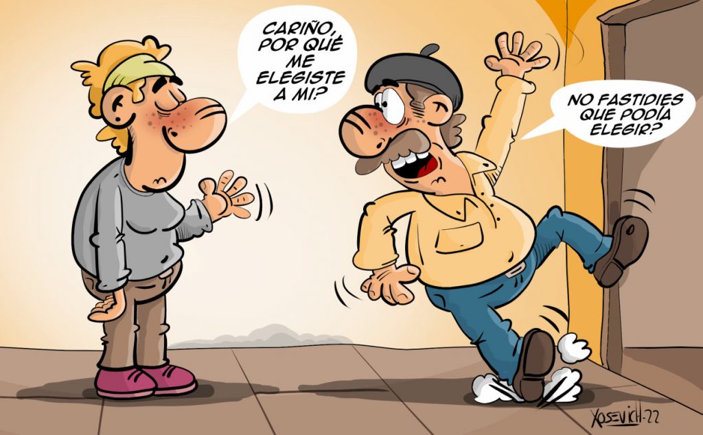 ¿Quién eligió a quién? 1 Un chiste de matrimonios elegir Xosevich 22