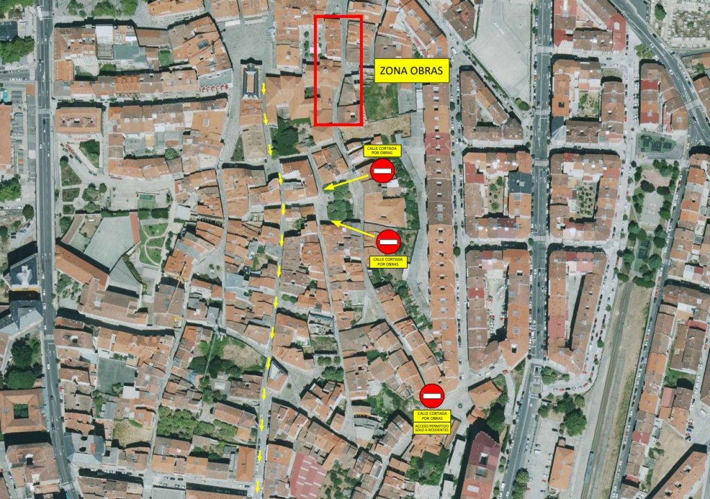 Prohibido el tráfico rodado en algunas zonas del Casco Histórico de Ourense por obras desde el lunes 23 de mayo 1 Obras Ourense