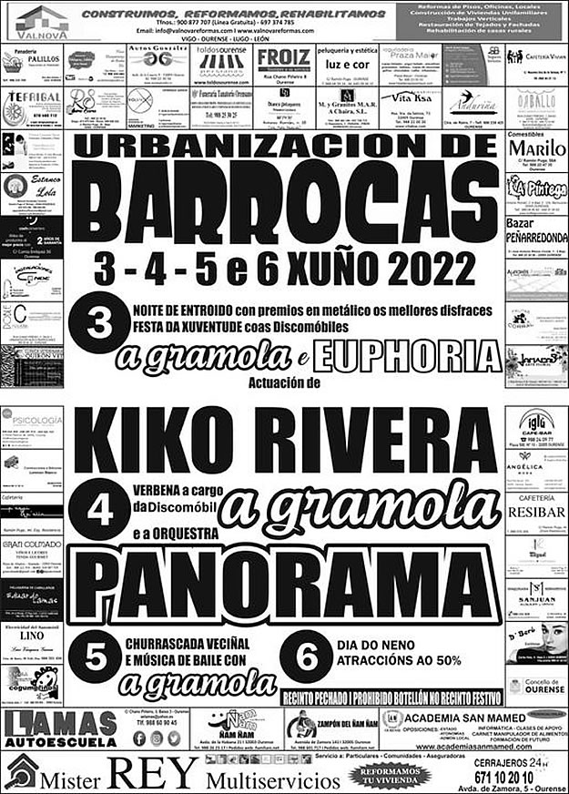 Programa festas de Barrocás Barrocanes Fiestas 2022
