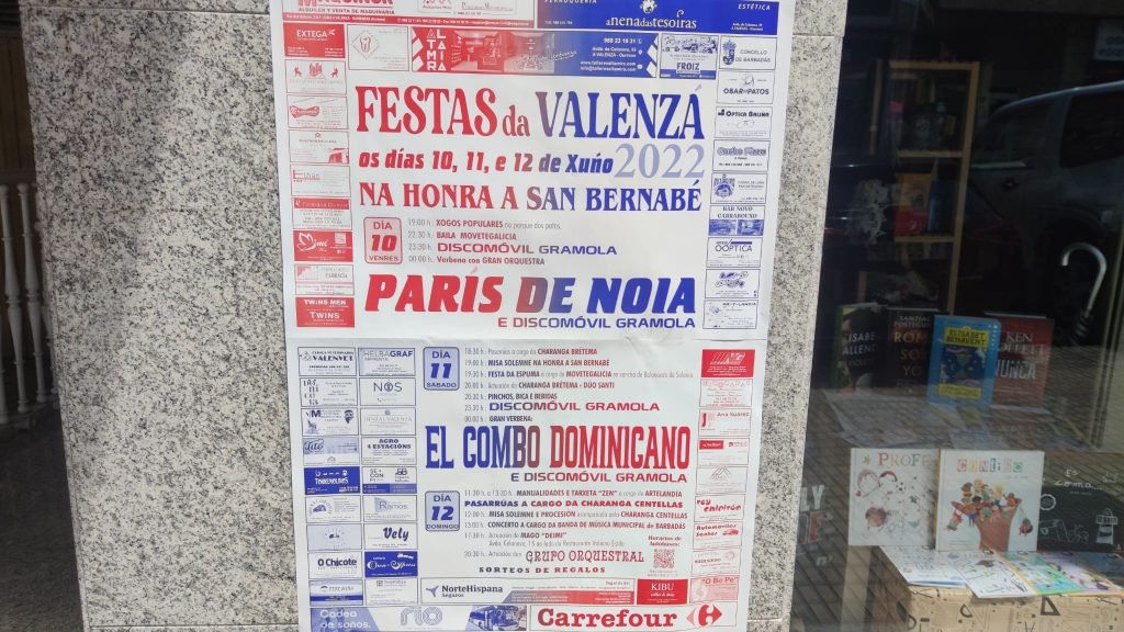 Cartel Fiestas A Valenza 2022