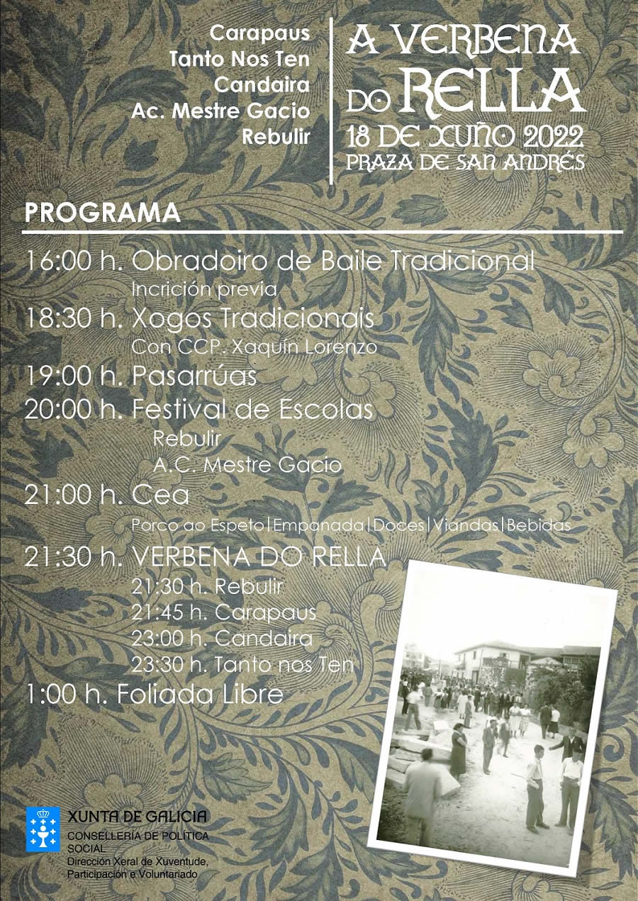Cartel Programa verbena do rella