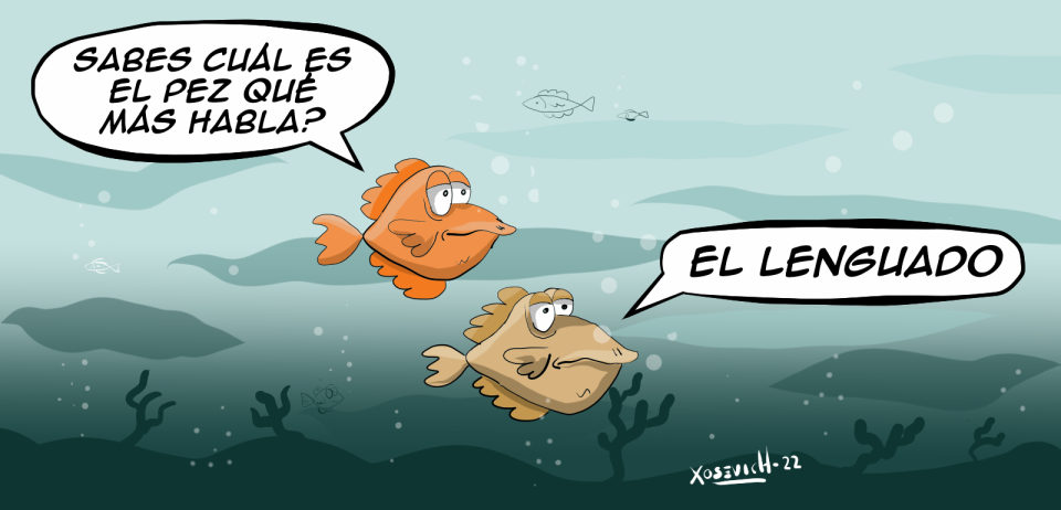 Cual es el pez que mas habla chiste Xosevich 22