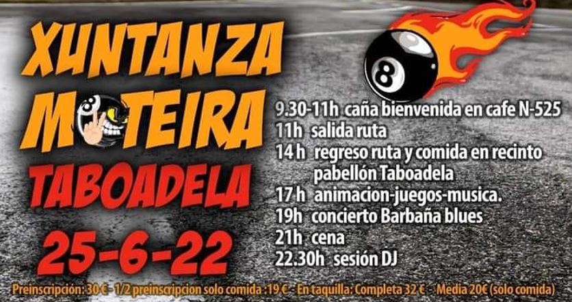 Programa de la Xuntanza Moteira Taboadela 2022: fecha y horarios 1 Evento Xuntanza Moteira Taboadela 2022