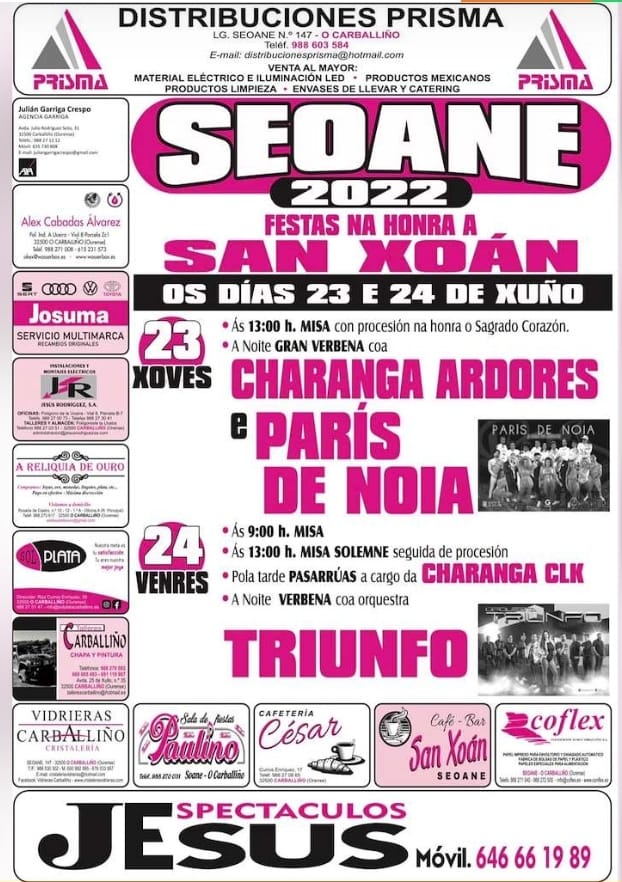 Fiestas de Seoane en Carballiño 2022