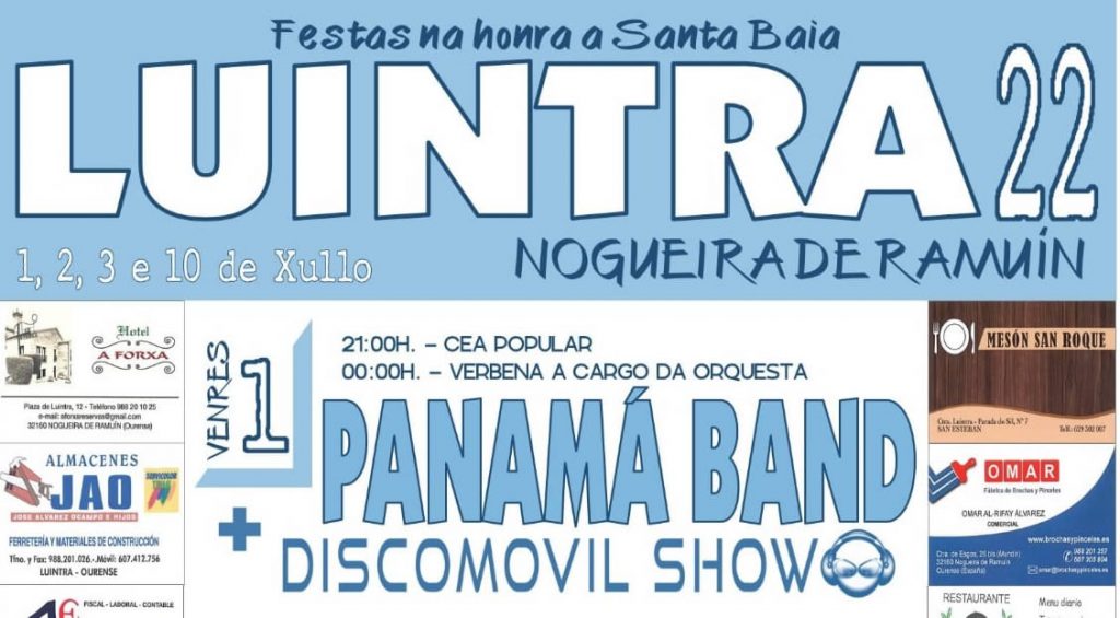 Programa de las Fiestas de Luintra 2022 1 Luintra 2022