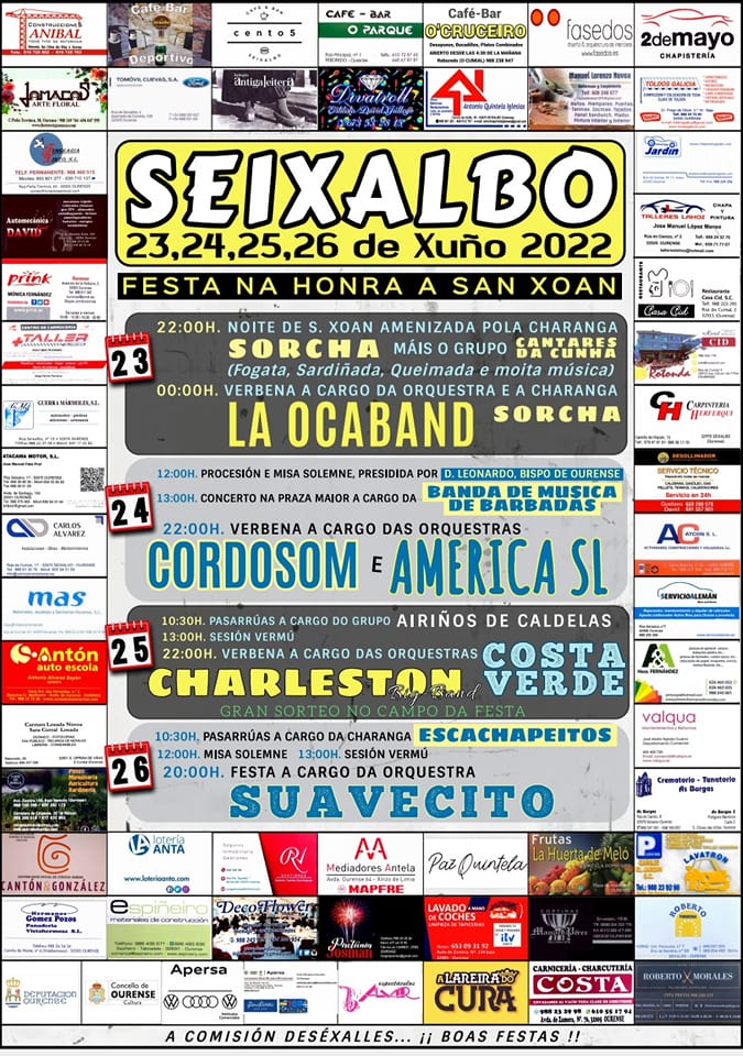 Programa Fiestas de Seixalbo