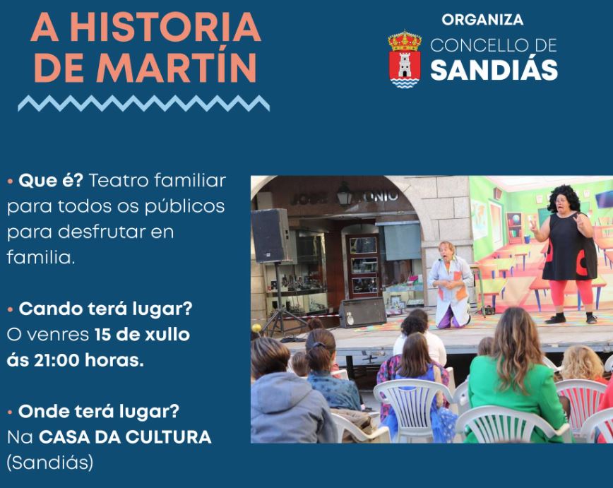 "A Historia de Martín", teatro familiar en Sandiás 1 A Historia de Martín