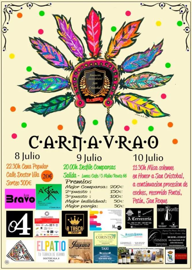Programa de O Carnavrao 2022 de A Rúa 1 Carnavrao 2022