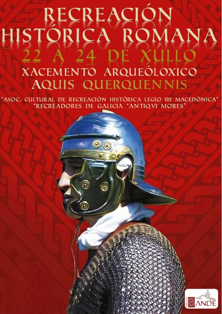 Cartel Recreación histórica en el yacimiento arqueológico Aquis Querquennis