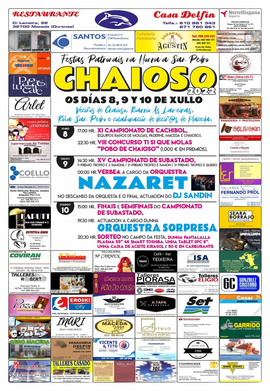 Fiestas de Chaioso 2022
