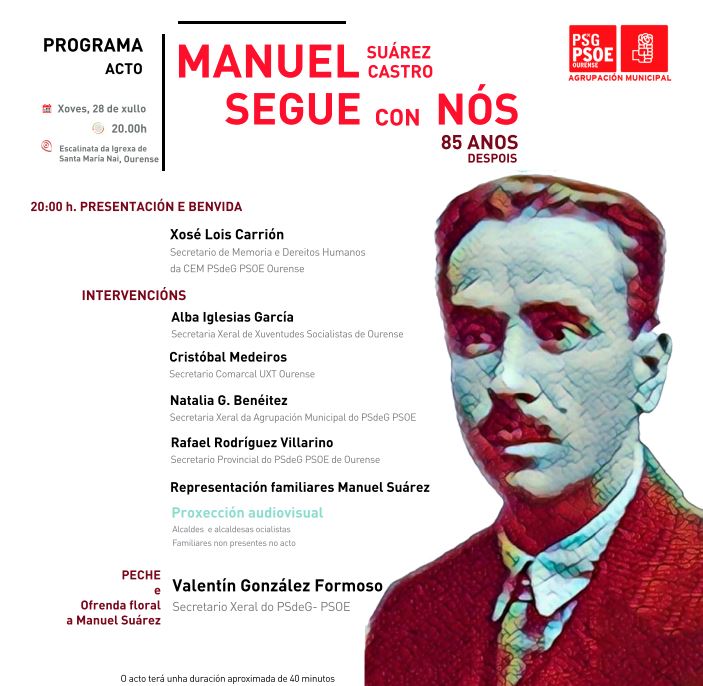 Manuel Suárez Castro será homenajeado este jueves en el 85 aniversario de su fusilamiento 1 Manuel Suárez Castro