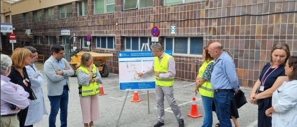 La Conselleira de Infraestructuras, Ethel Vázquez, visita las obras de accesibilidad del CHUO 1 Obras Chuo