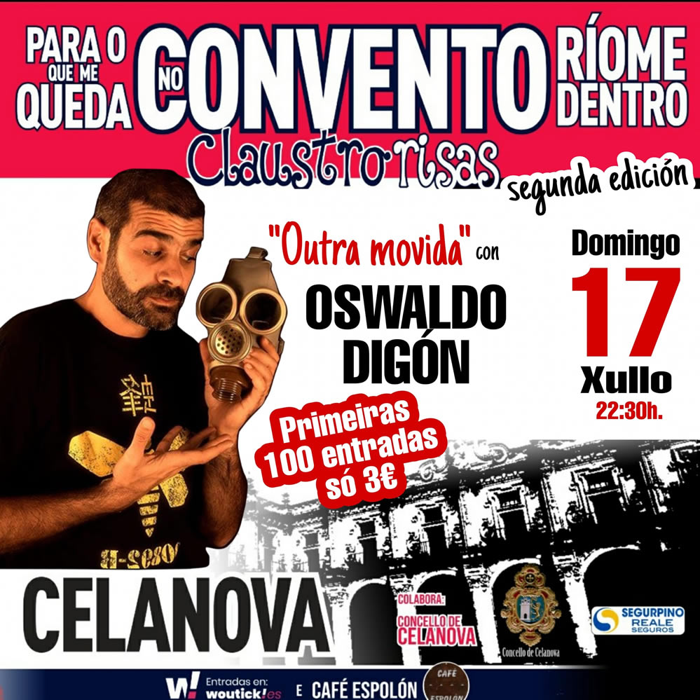 Oswaldo Digón presenta en Celanova su espectáculo "Outra movida" 1 OSwaldo Digon en Celanova