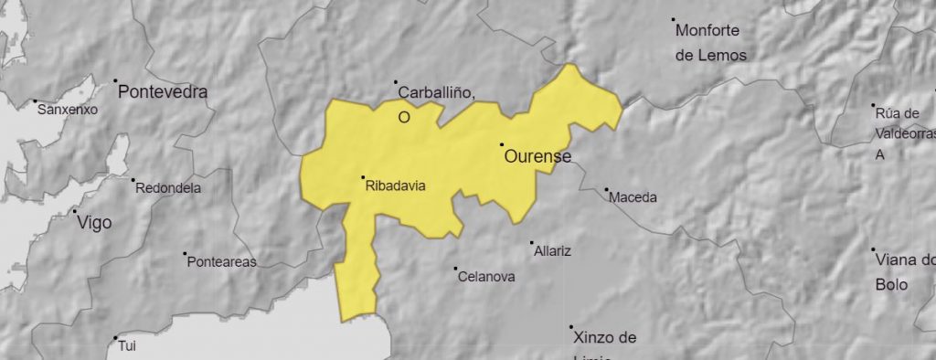 Alerta Amarilla en Zona Miño