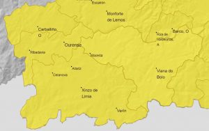 Alerta amarilla para toda la provincia de Ourense