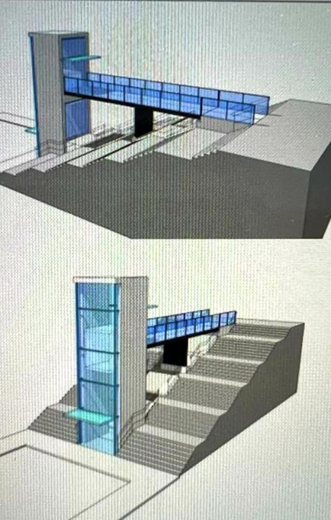 Ascensor entre Bonhome y Sainza
