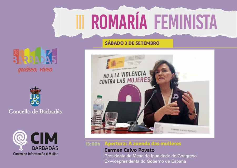 Carmen Calvo Poyato Romería Feminista Barbadás