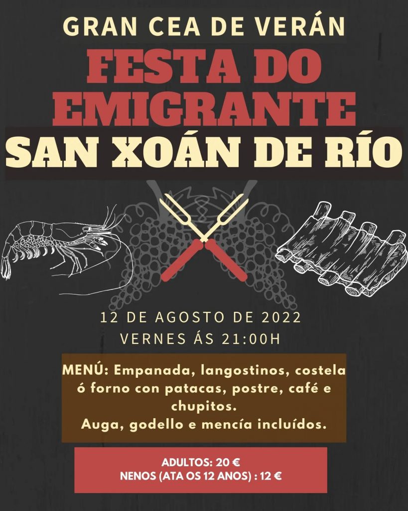 "Festa do Emigrante" en San Xoán De Río 1 Festa Do Emigrante en San Xoán De Río