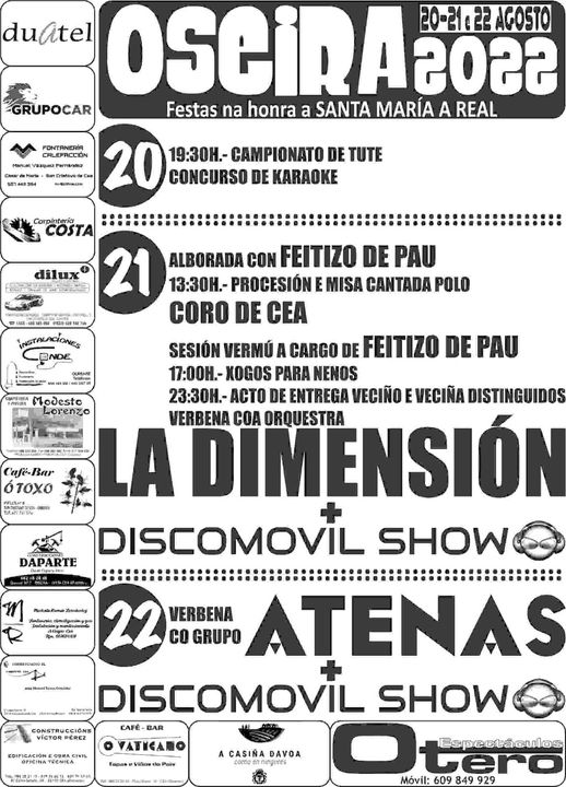 Fiestas de Oseira 2022