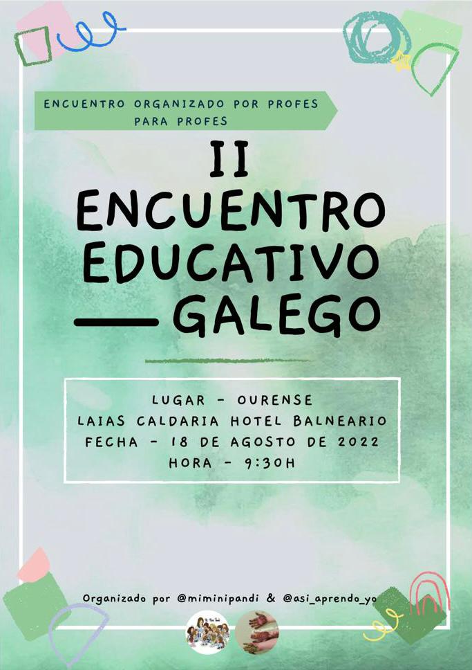 II encuentro educativo galego