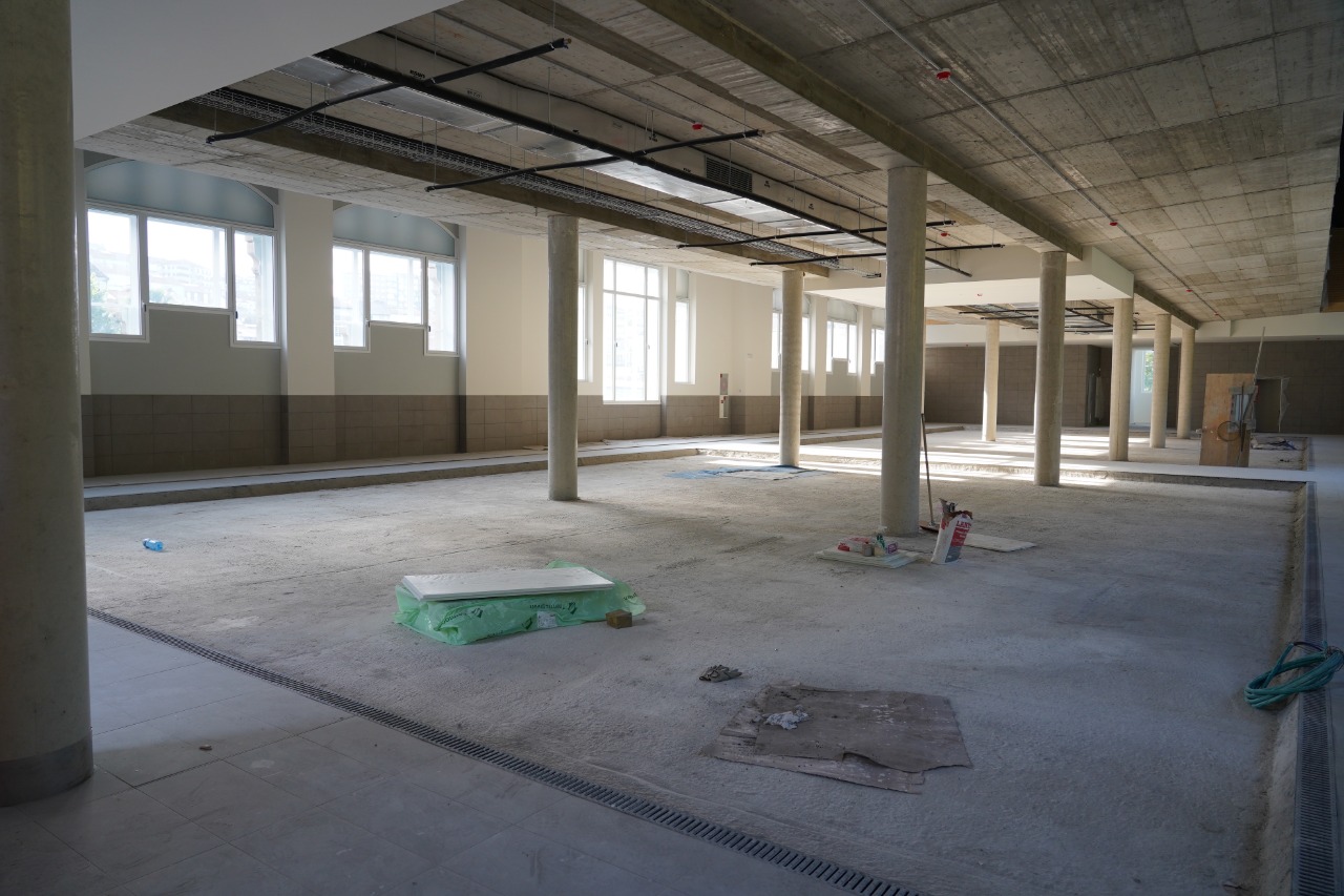 Planta primera en obras de la Plaza De Abastos