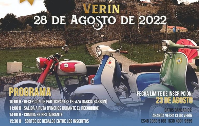 X Concentración de Vespas Lambrettas y Motos Clásicas de Verín