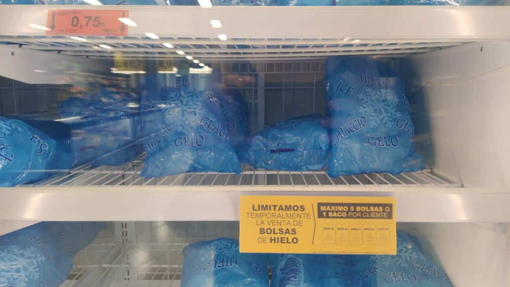 Bolsas de Hielo en Mercadona