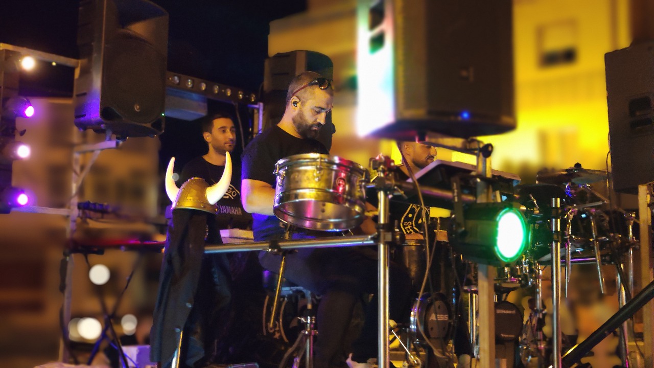 Escenario de la Charanga Fuego Street Band