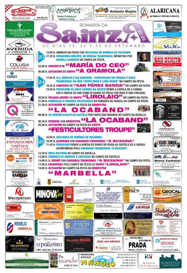 Fiestas Romería Saínza 2022