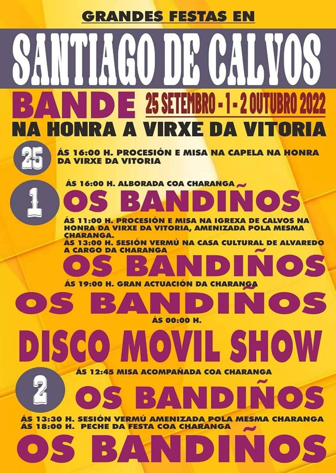 Fiestas de Santiago de Calvos en Bande 2022