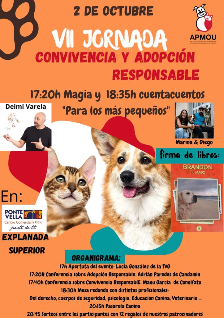 Jornada de adopción de animales en Ponte Vella