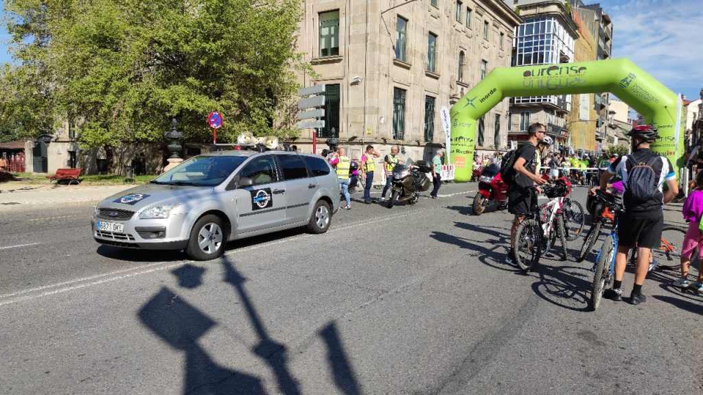 Momentos antes de la salida del Día Da Bici 2022