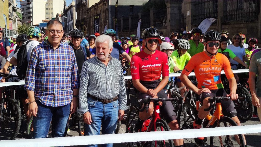 Rosendo con Pablo Rodriguez e Iván Feijoo Dia Da Bici