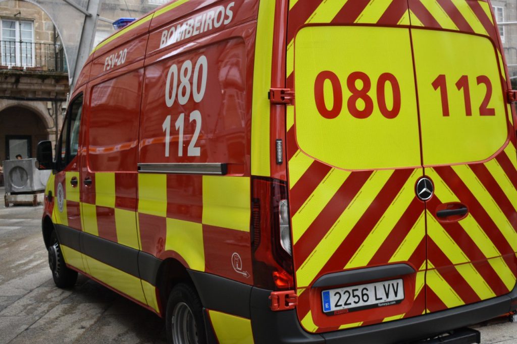 Plaza Mayor con servicios de emergencias