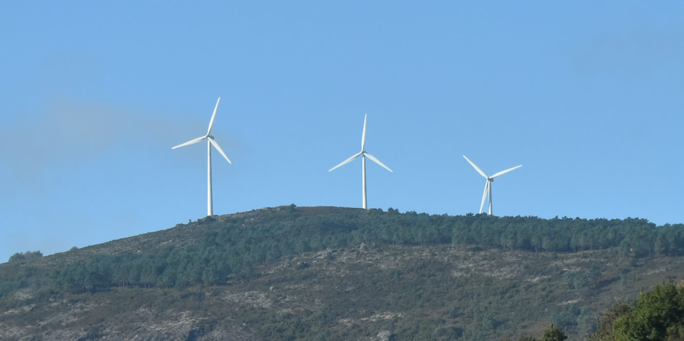 Molinos de viento en A Cañiza