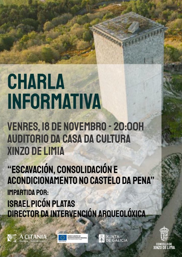 Escavación consolidación e acondicionamento no Castelo da Pena