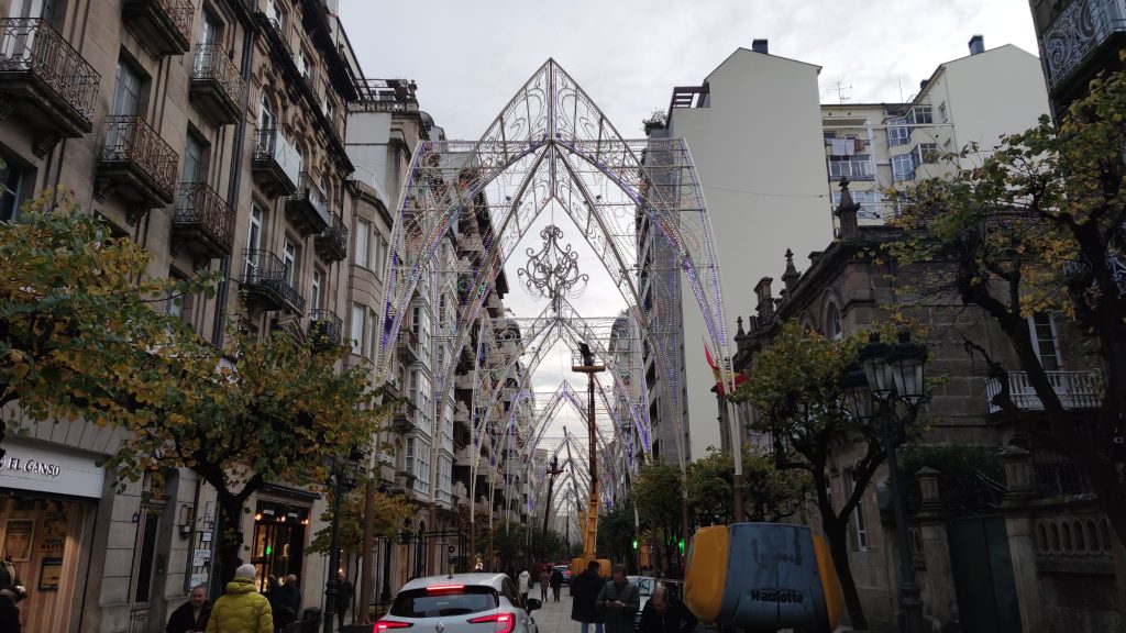 Luces arcos del Paseo de Navidad