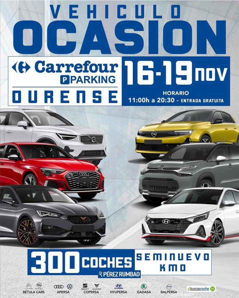 Auto Circulo Rústico Feria del "Vehículo de Ocasión" 2022 en el parking de Carrefour Ourense