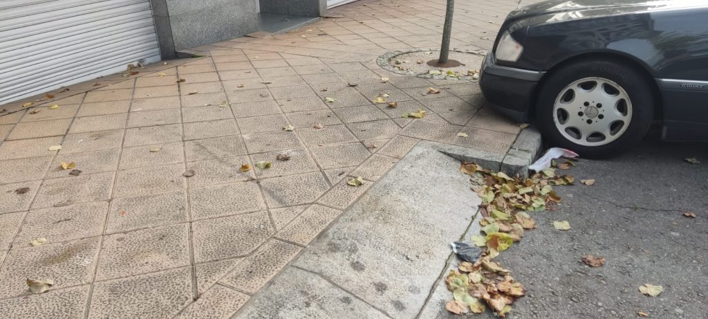 Aceras sucias