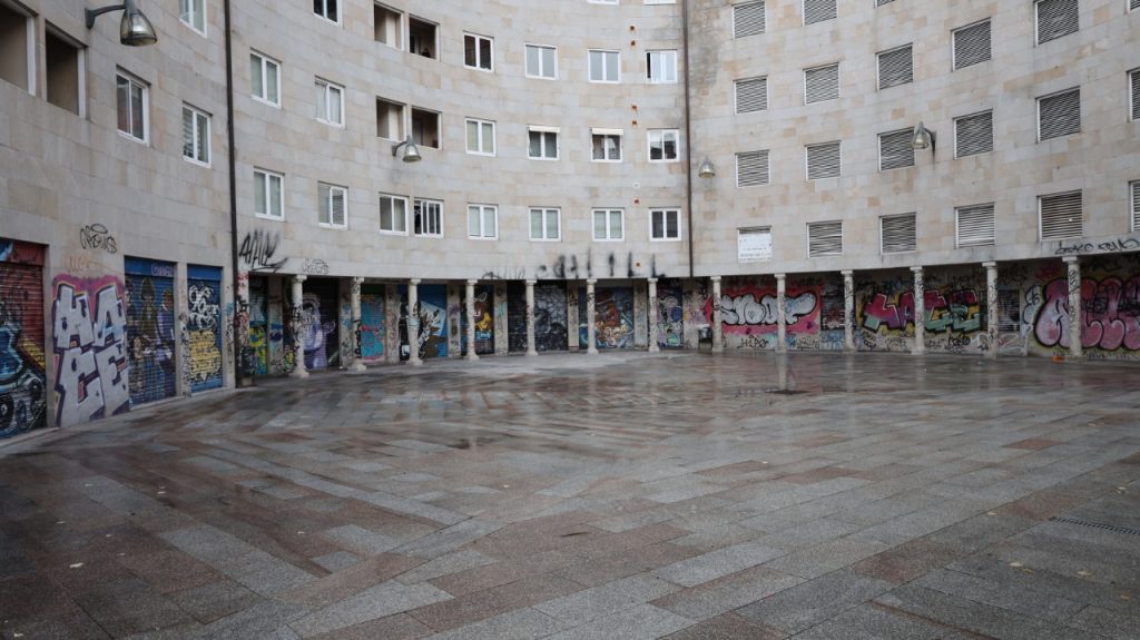 Pintadas en la Plaza da Estrela Estrella