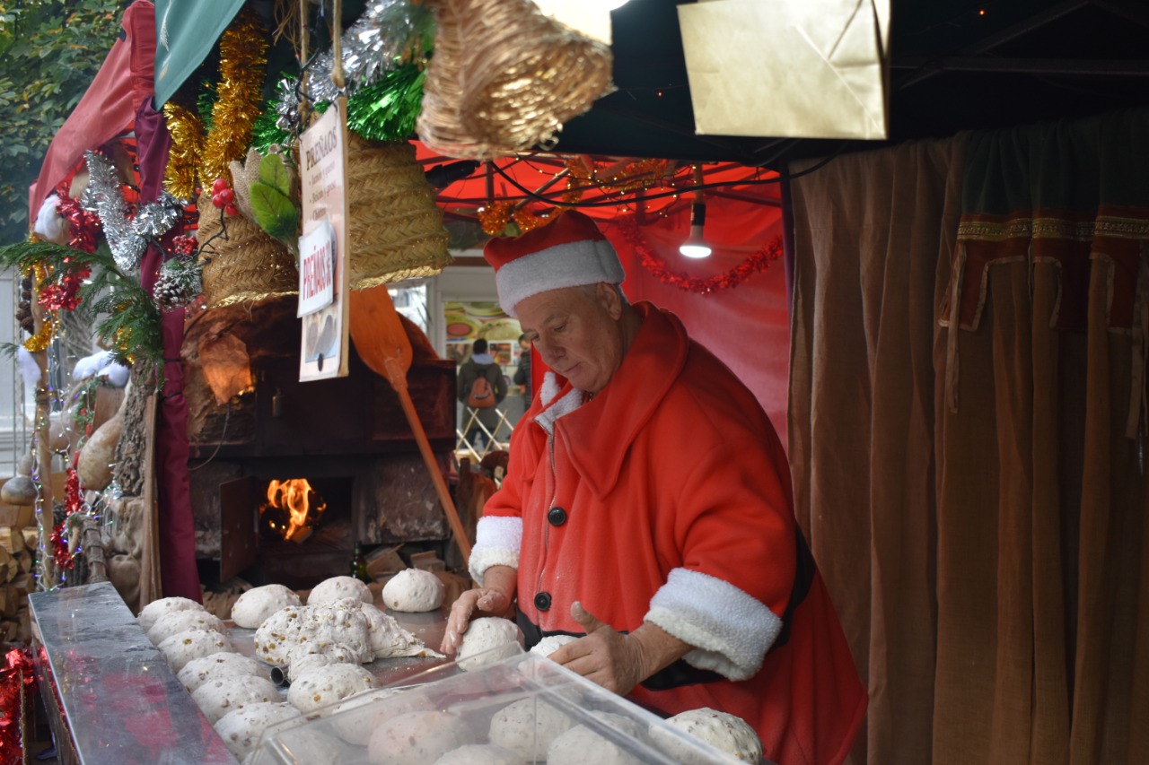 Puesto de Pan en el Mercadillo de Navidad