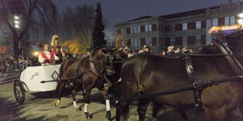 Caballos y romanos en Cabalgata de Reyes