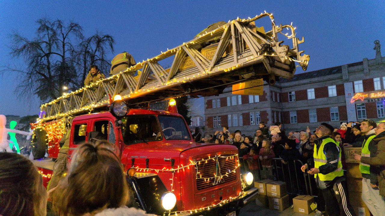 Camión de Bomberos en la Cabalgata de Reyes